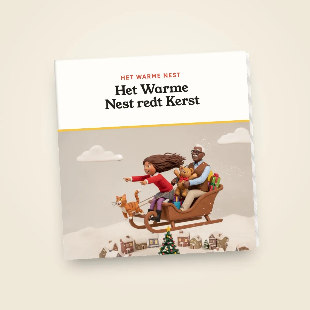 Hardcover van 20 x 20 cm: Het Warme Nest redt Kerst